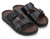 Double straps with push back support high premium black