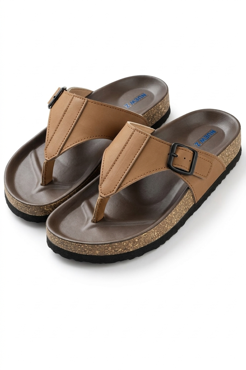 Premium V-straps of the colt cocoa footwear