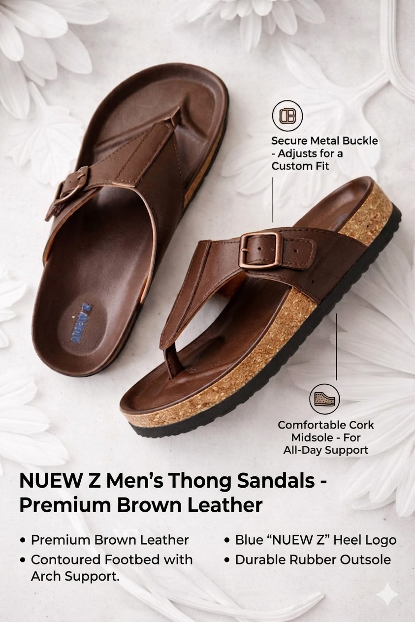 Premium V-straps of the colt cocoa footwear
