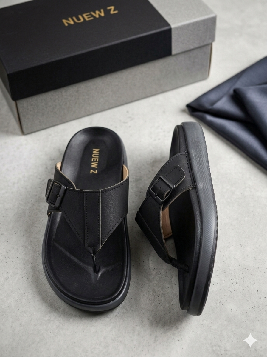 Nuew Z V-Type EVA-Single Buckle Black