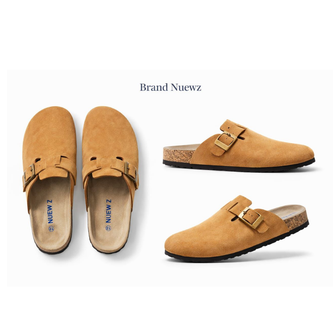 Slip-on branded men's sandals