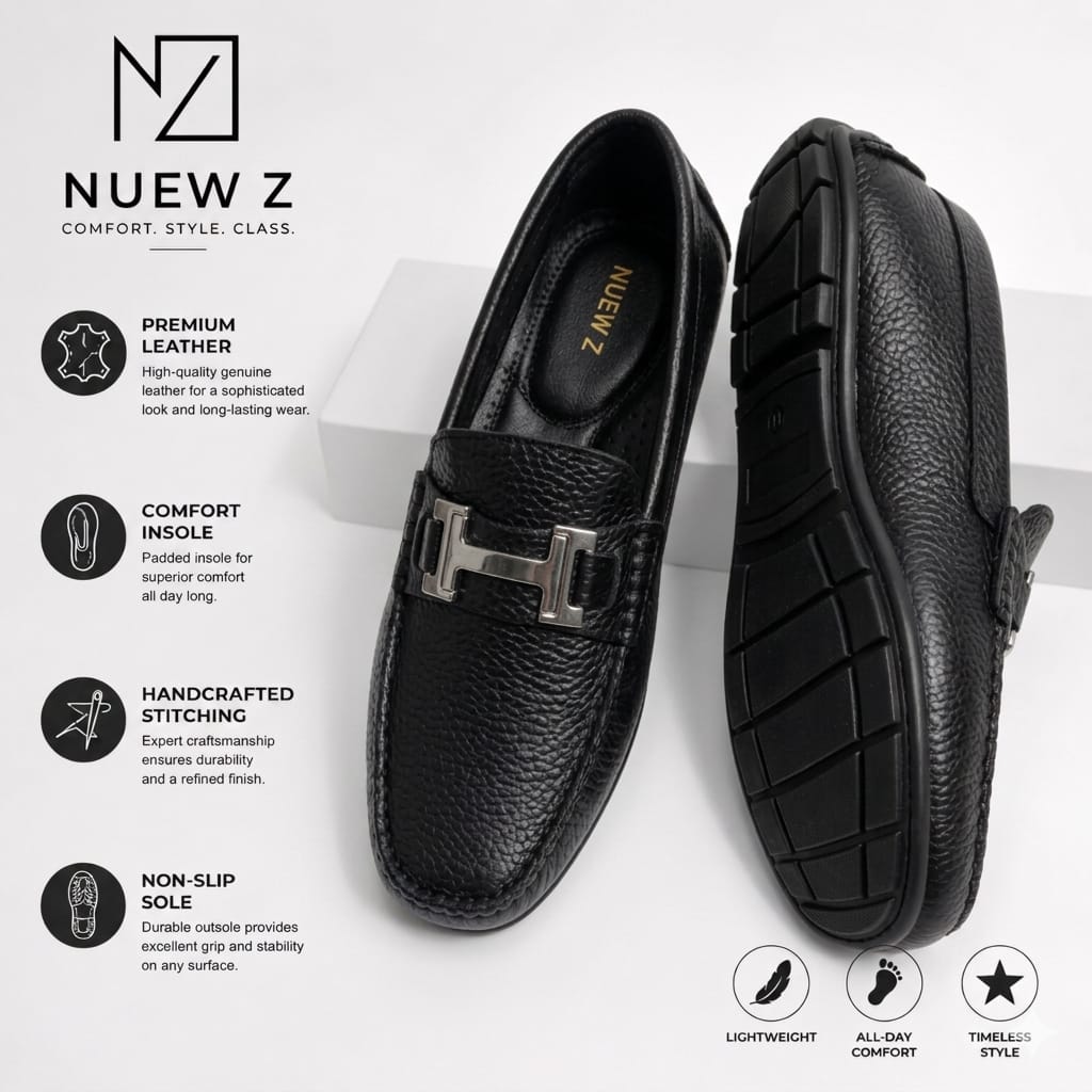 Nuew Z Premium Men's Leather Loafers