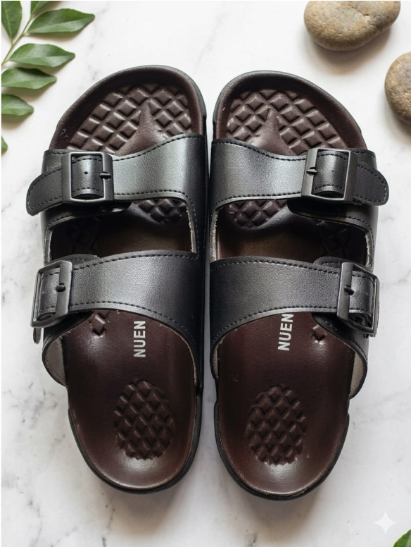 Double straps with push back support high premium black