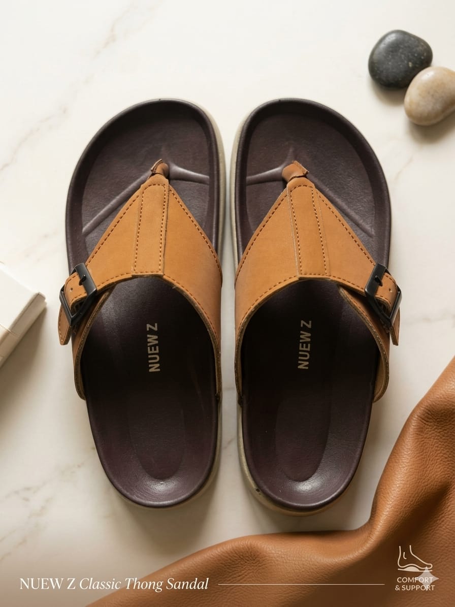 NUEW Z EVA V-Strap Sandals – Classic Tan